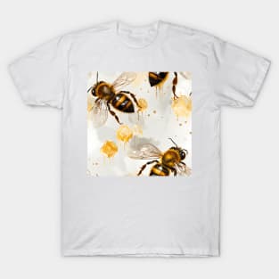 Honeycomb and Bee Pattern 22 T-Shirt